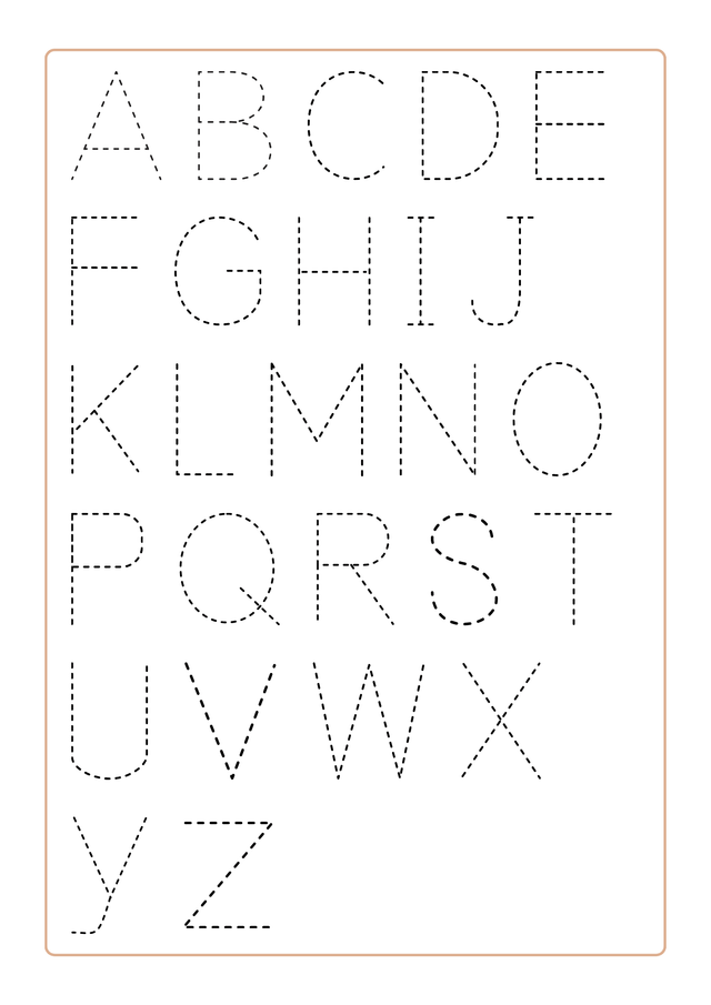 Livret d’alphabet et tracer A4 2 ans et + 