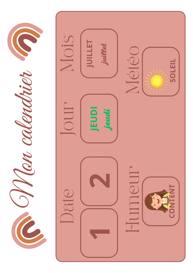 Mon calendrier 