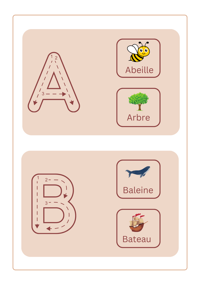 Livret d’alphabet et tracer A4 2 ans et + 