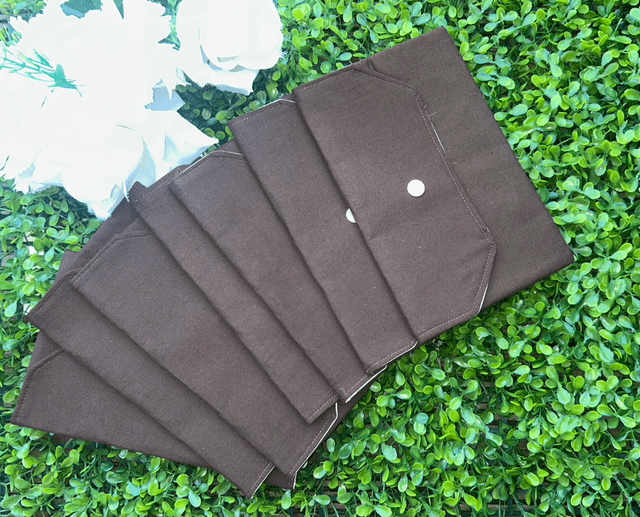 Trousse fait main pour ranger les étiquettes à scratch 